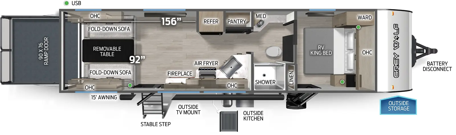 Cherokee Black Label 24RRTBL Floorplan